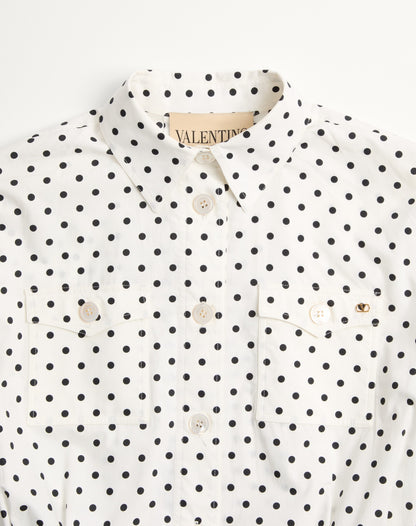 Poplin Plusdepois Print Midi Dress