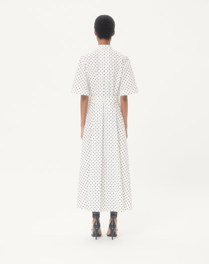 Poplin Plusdepois Print Midi Dress