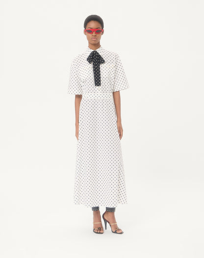 Poplin Plusdepois Print Midi Dress