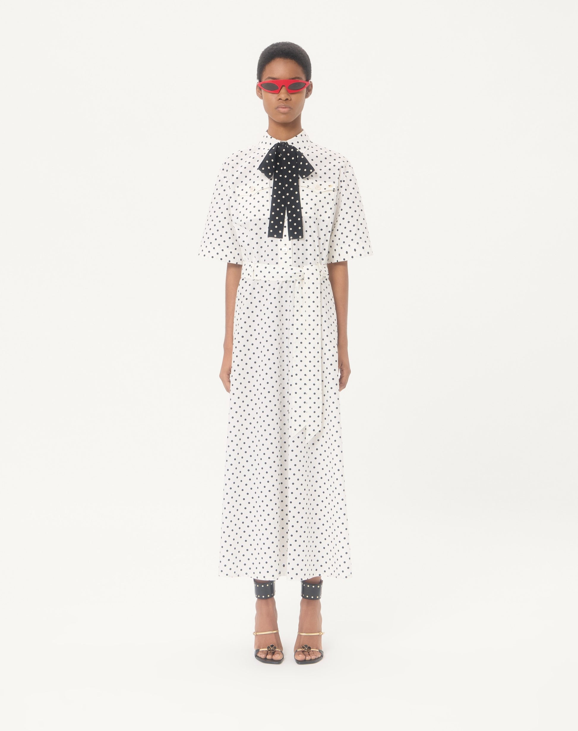 Poplin Plusdepois Print Midi Dress