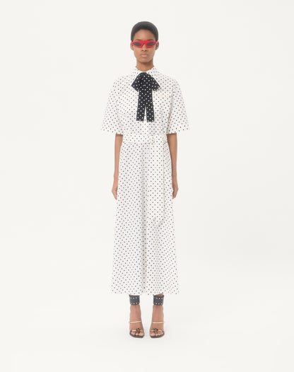 Poplin Plusdepois Print Midi Dress