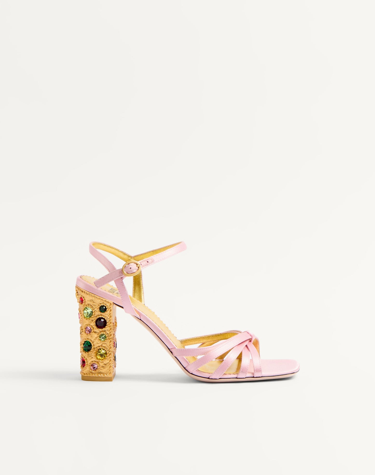Preshoes Satin Sandal With Crystals 90mm