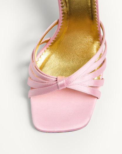 Preshoes Satin Sandal With Crystals 90mm
