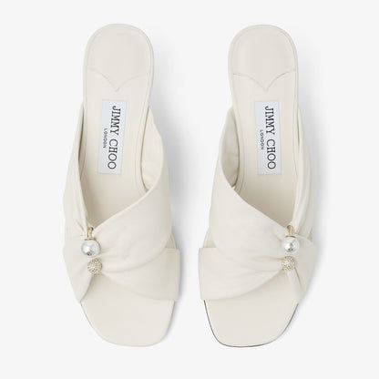 Rafi 45 Latte Soft Glove Leather Sandals