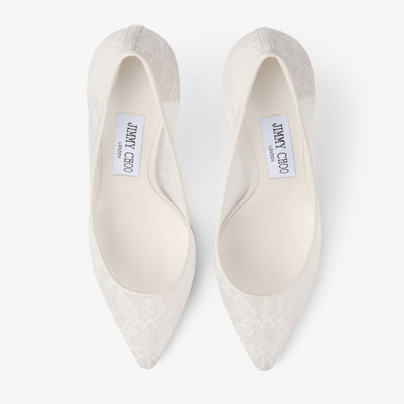 Romy 85 Ivory Jimmy Choo Lace Pumps