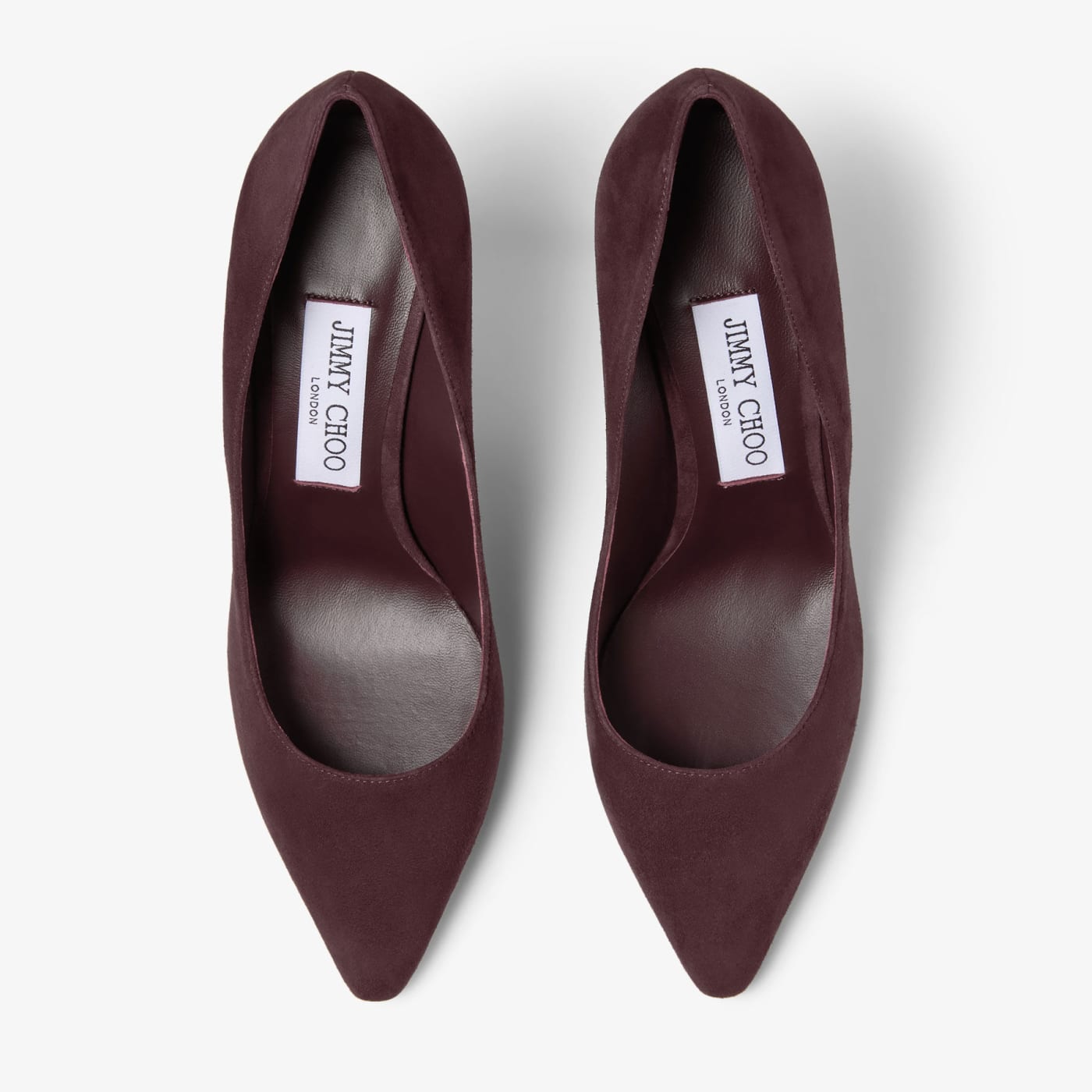 Romy 85 Deep Merlot Tonal Suede Pumps