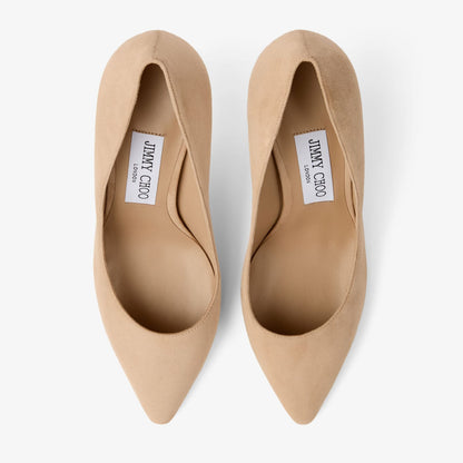 Romy 85 Chai Tonal Suede Pumps