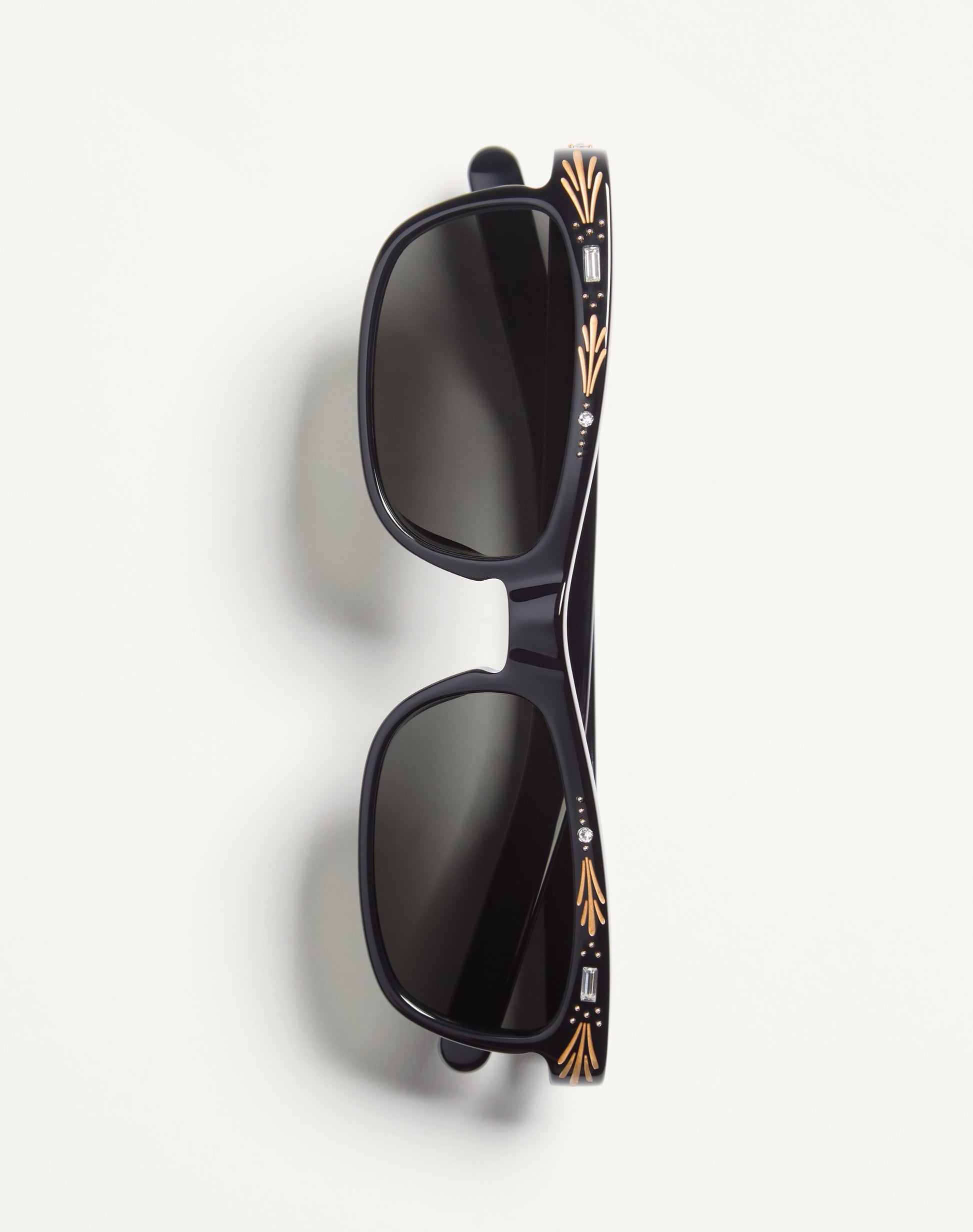 Rectangular Acetate Frames in Black/grey