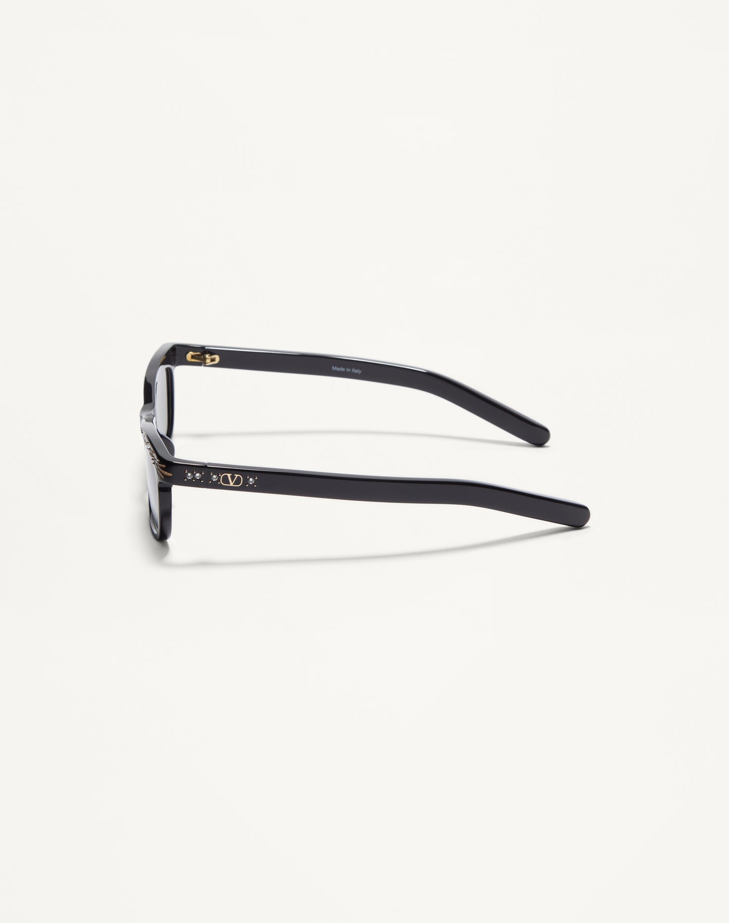 Rectangular Acetate Frames in Black/grey