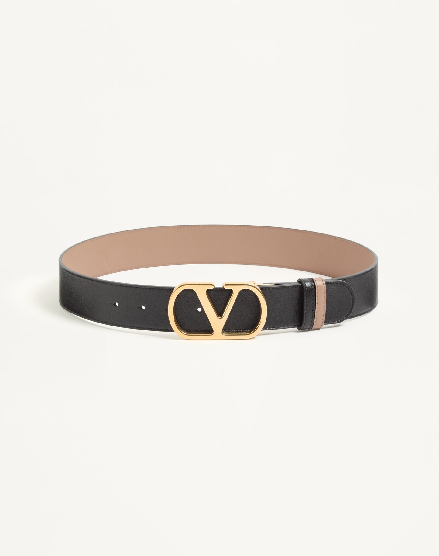 Reversible Vlogo Signature Belt In Glossy Calfskin 40 Mm