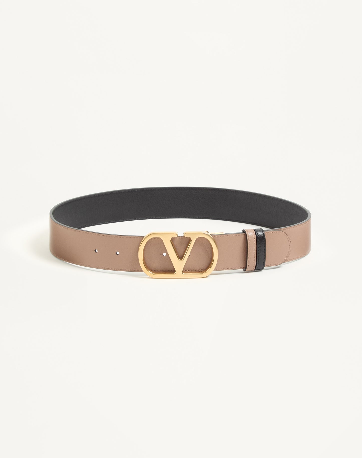 Reversible Vlogo Signature Belt In Glossy Calfskin 40 Mm