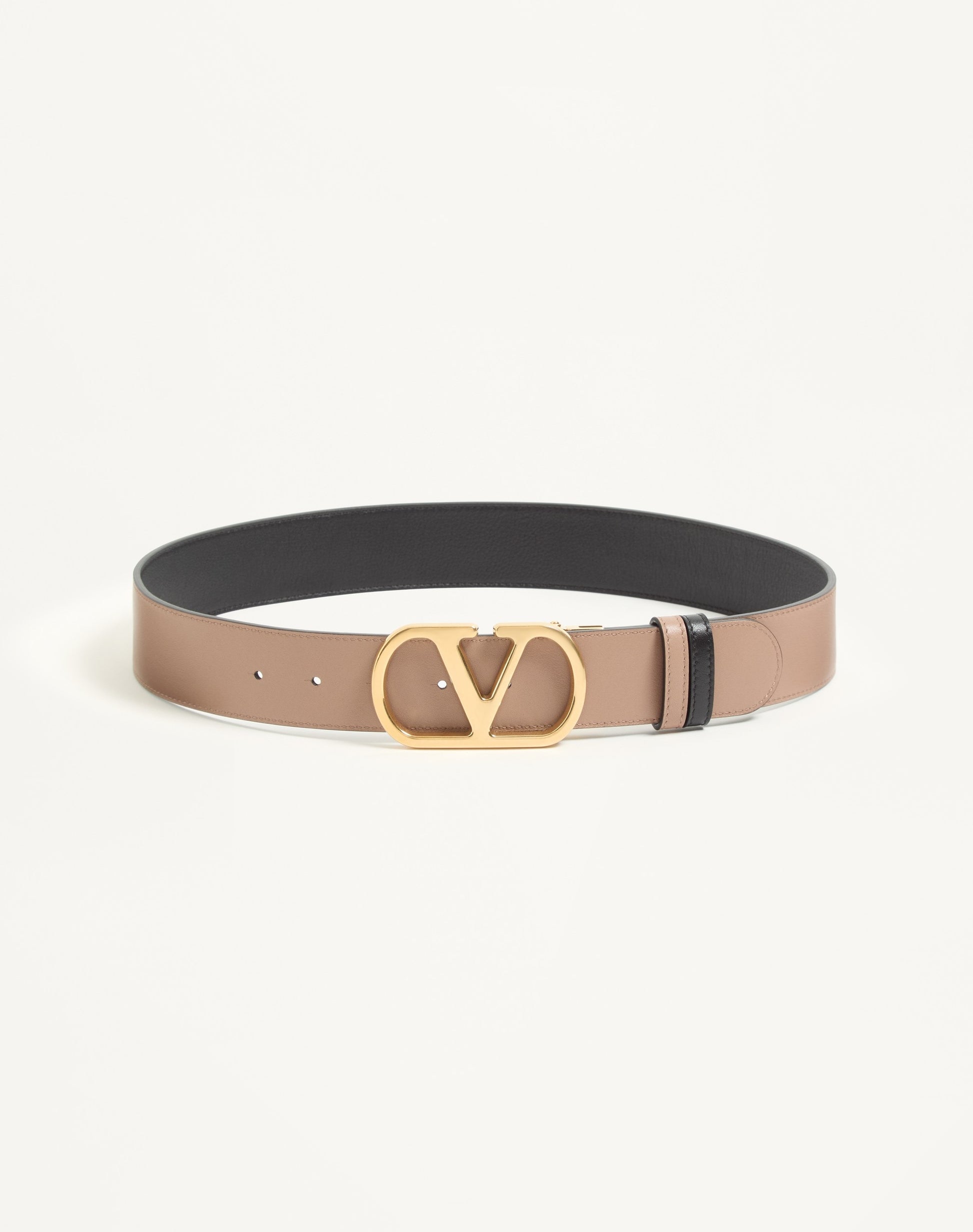 Reversible Vlogo Signature Belt In Glossy Calfskin 40 Mm