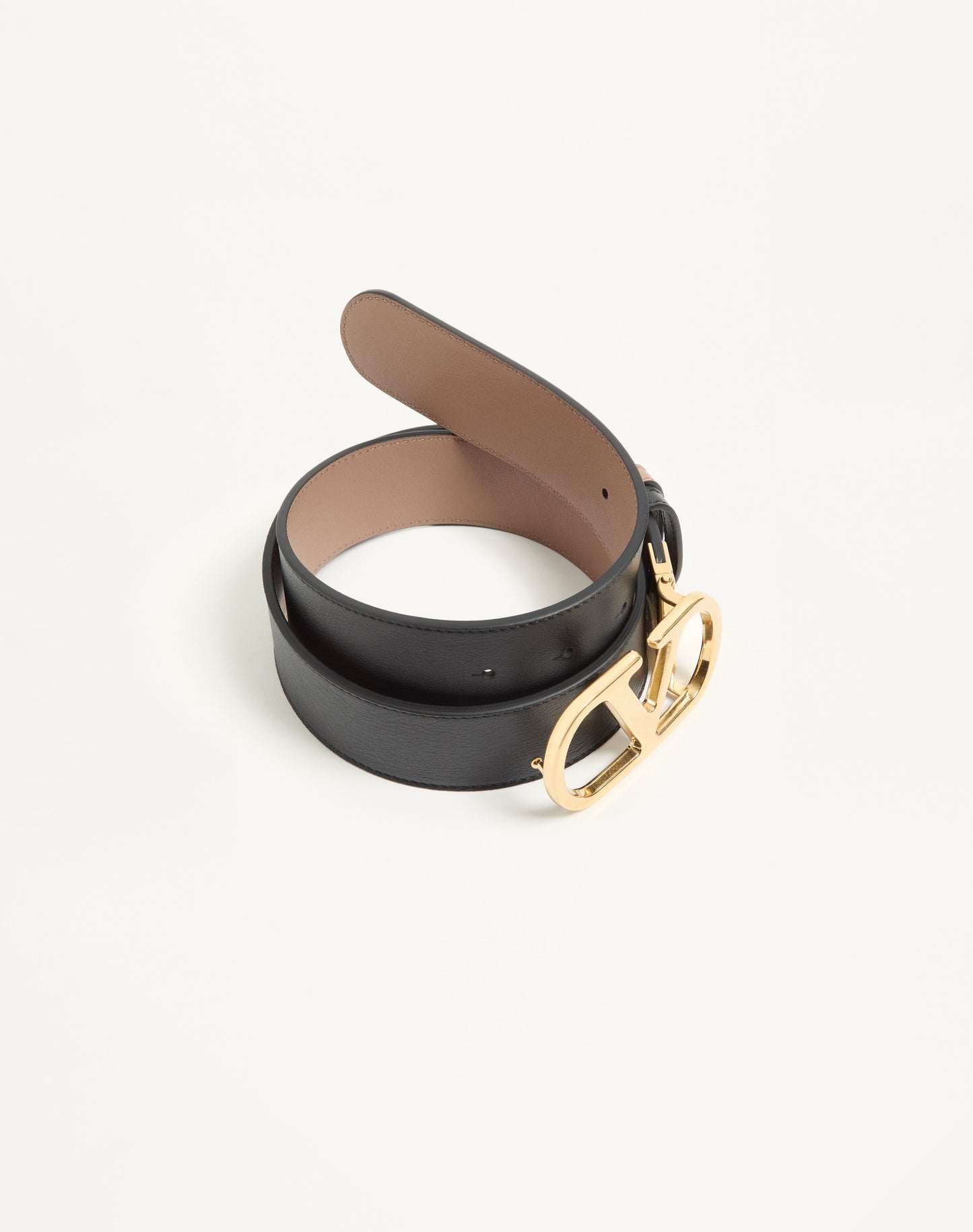 Reversible Vlogo Signature Belt In Glossy Calfskin 40 Mm