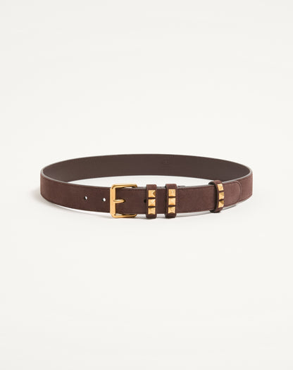 Rockstud Belt In Suede 30 Mm
