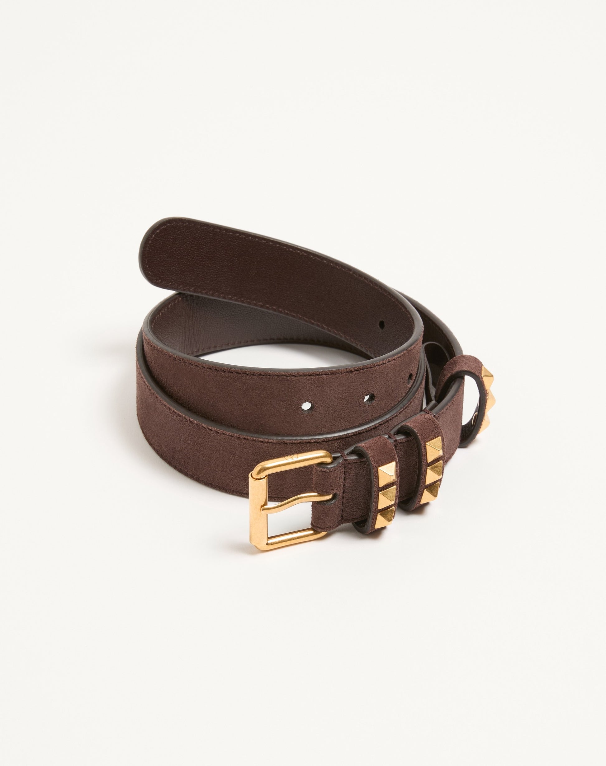Rockstud Belt In Suede 30 Mm