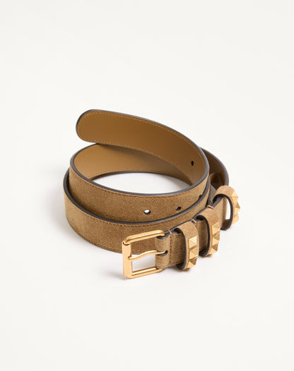 Rockstud Belt In Suede 30 Mm