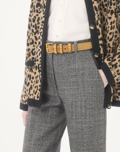 Rockstud Belt In Suede 30 Mm