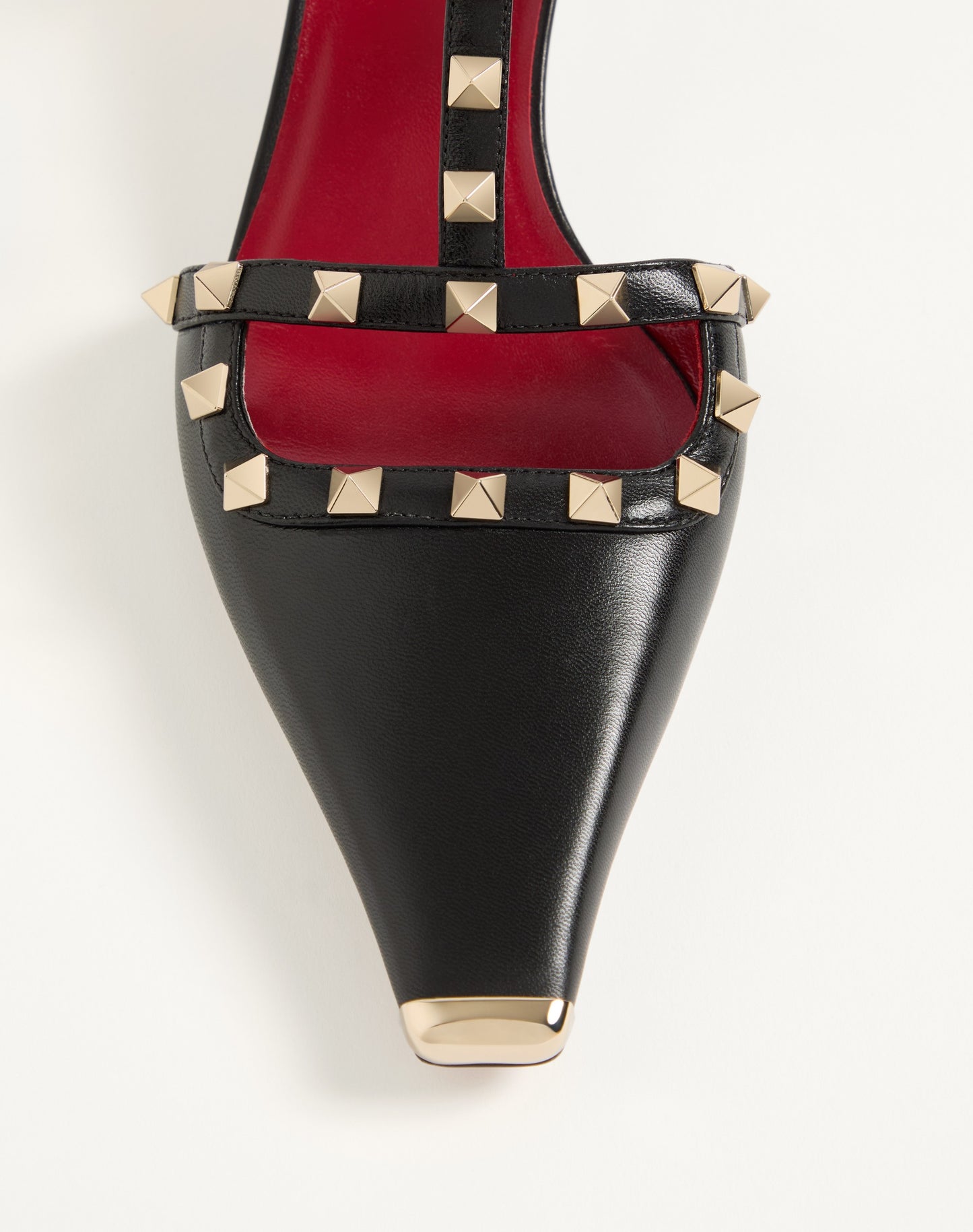 Rockstud Court Shoes In Kid Leather 40mm