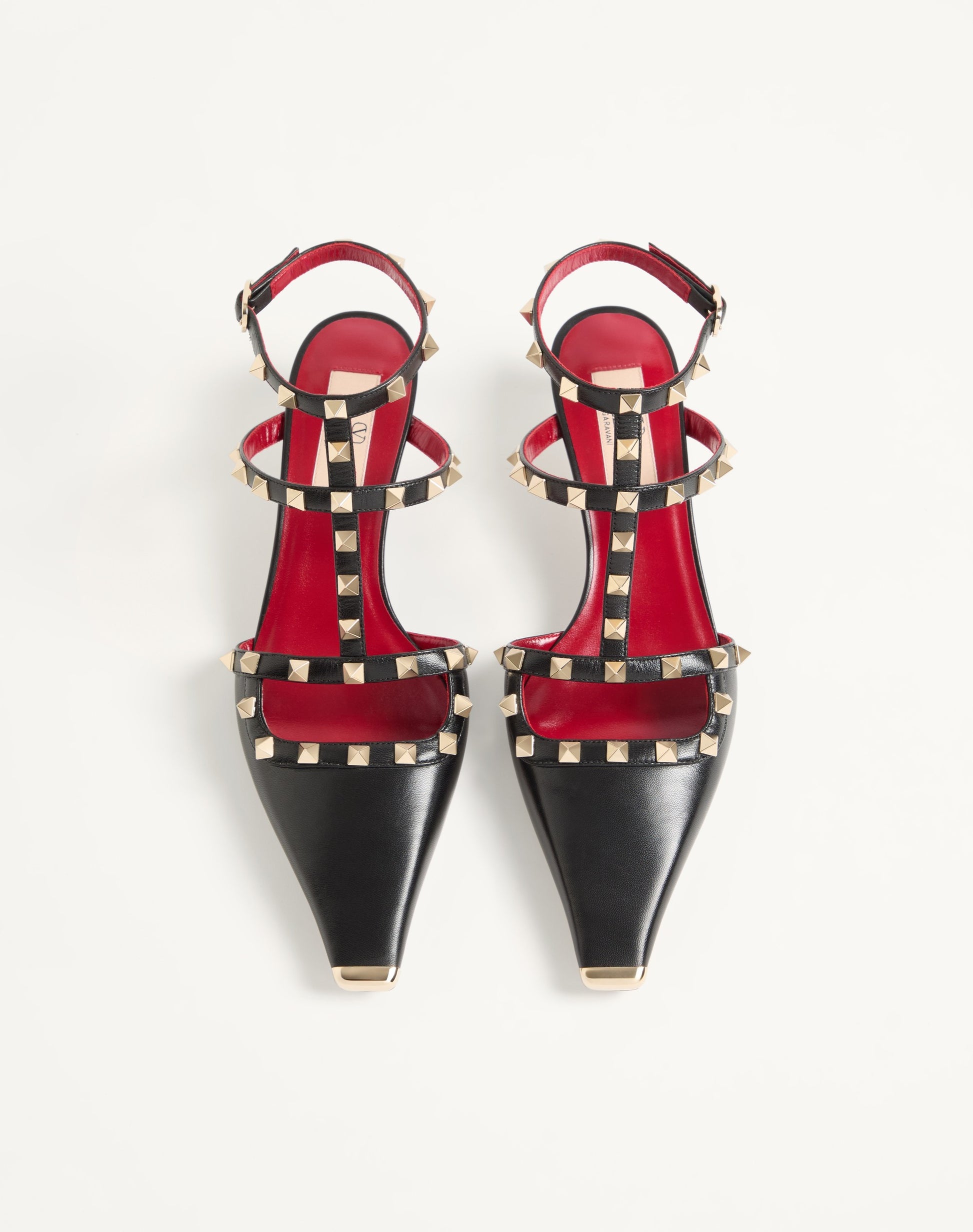 Rockstud Court Shoes In Kid Leather 40mm