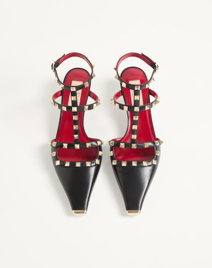 Rockstud Court Shoes In Kid Leather 40mm