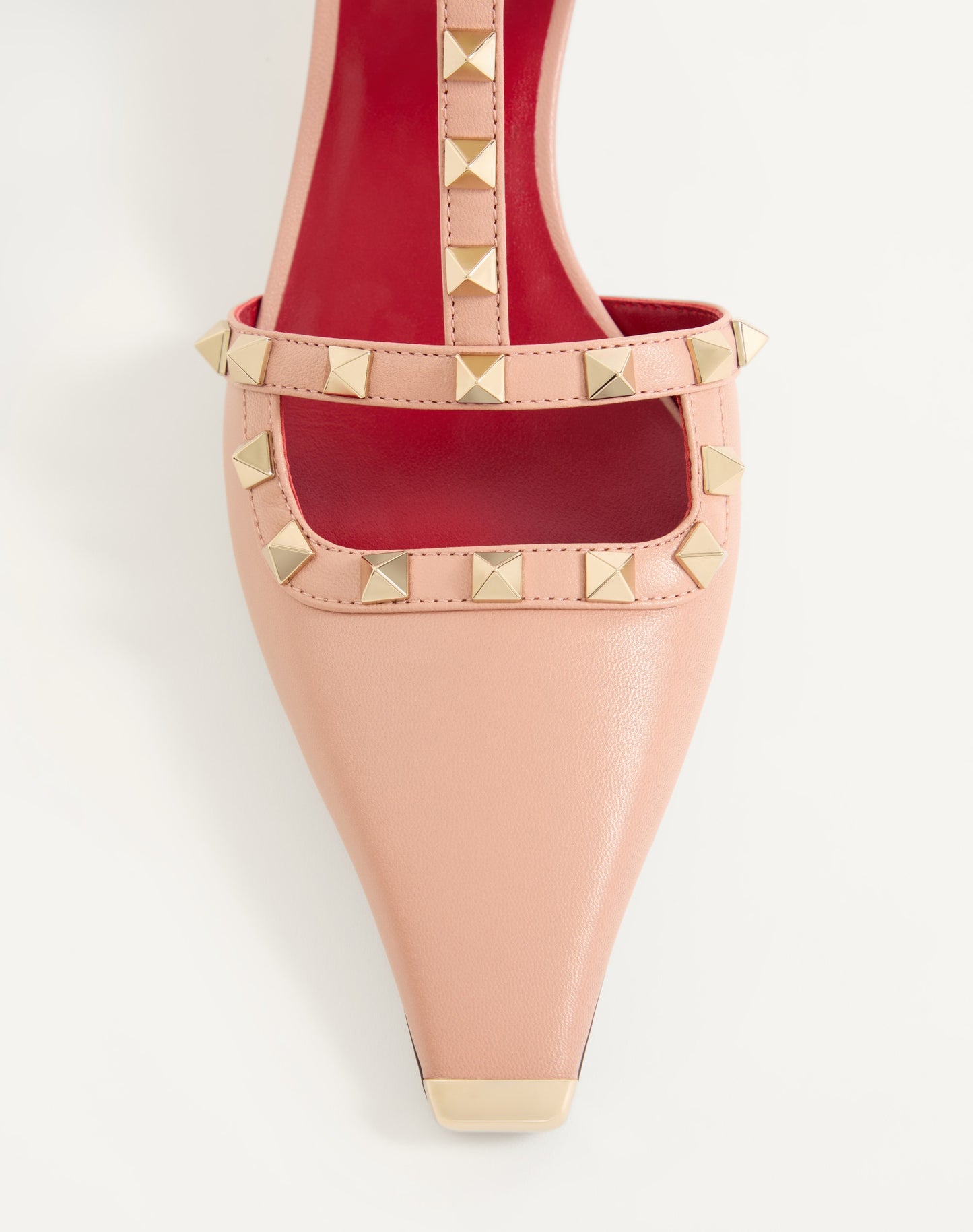 Rockstud Court Shoes In Kid Leather 40mm
