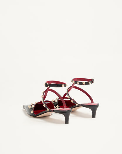 Rockstud Court Shoes In Kid Leather 40mm