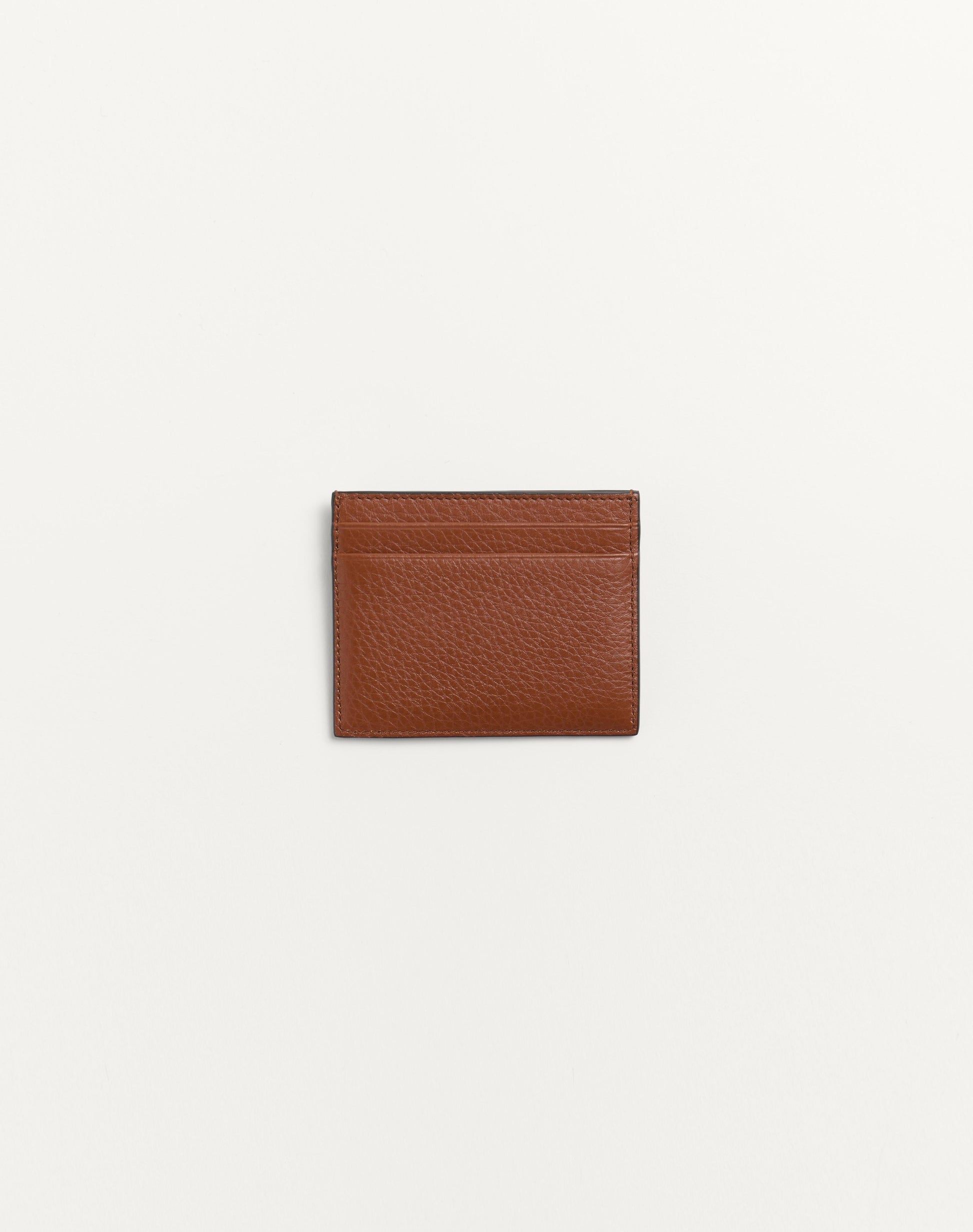 Rockstud Grainy Calfskin Cardholder