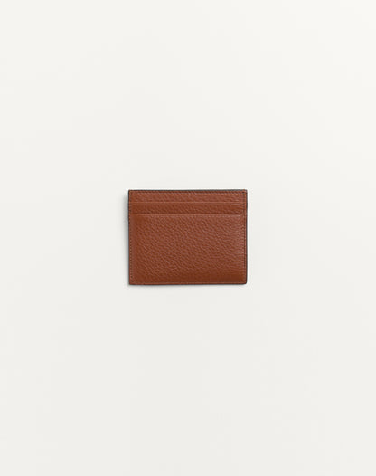 Rockstud Grainy Calfskin Cardholder