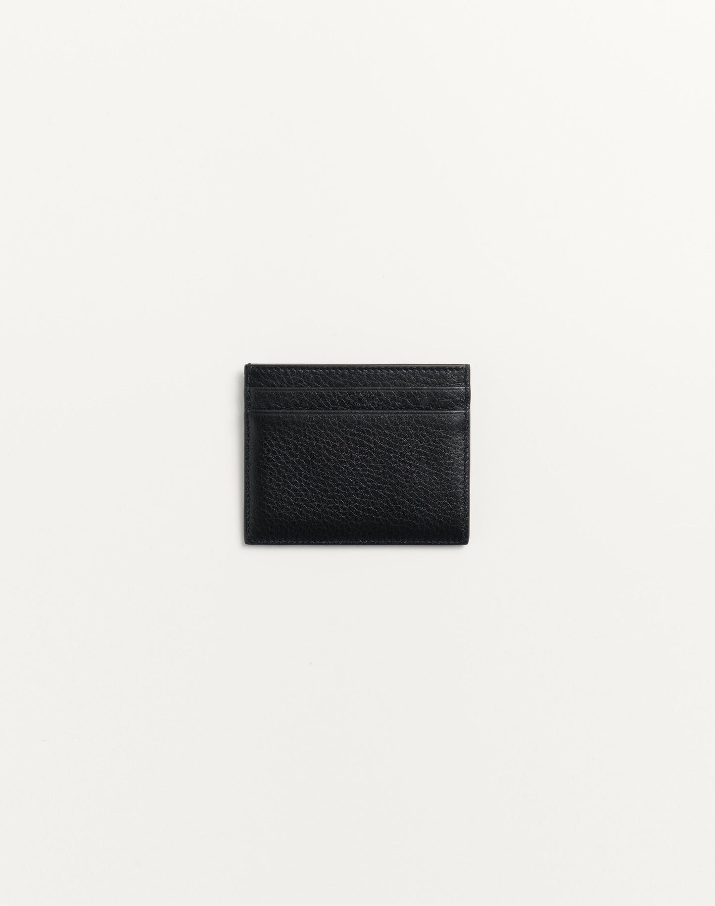 Rockstud Grainy Calfskin Cardholder