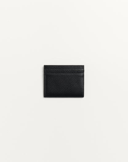 Rockstud Grainy Calfskin Cardholder