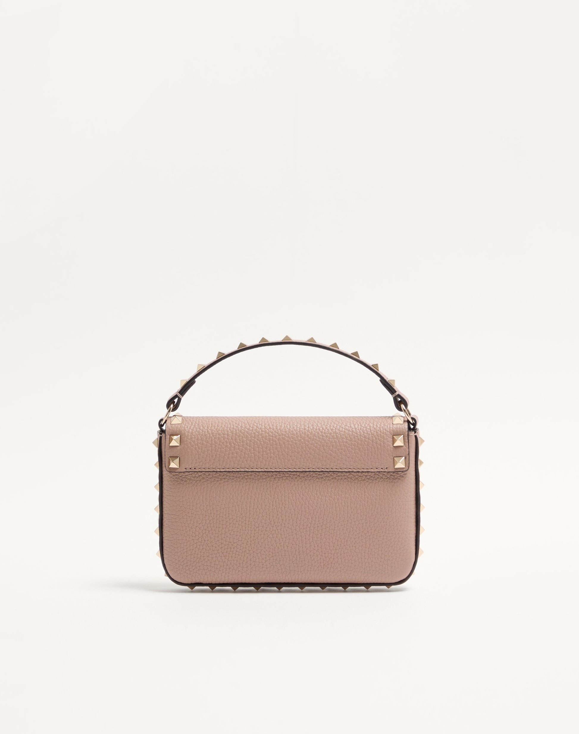 Rockstud Grainy Calfskin Pouch