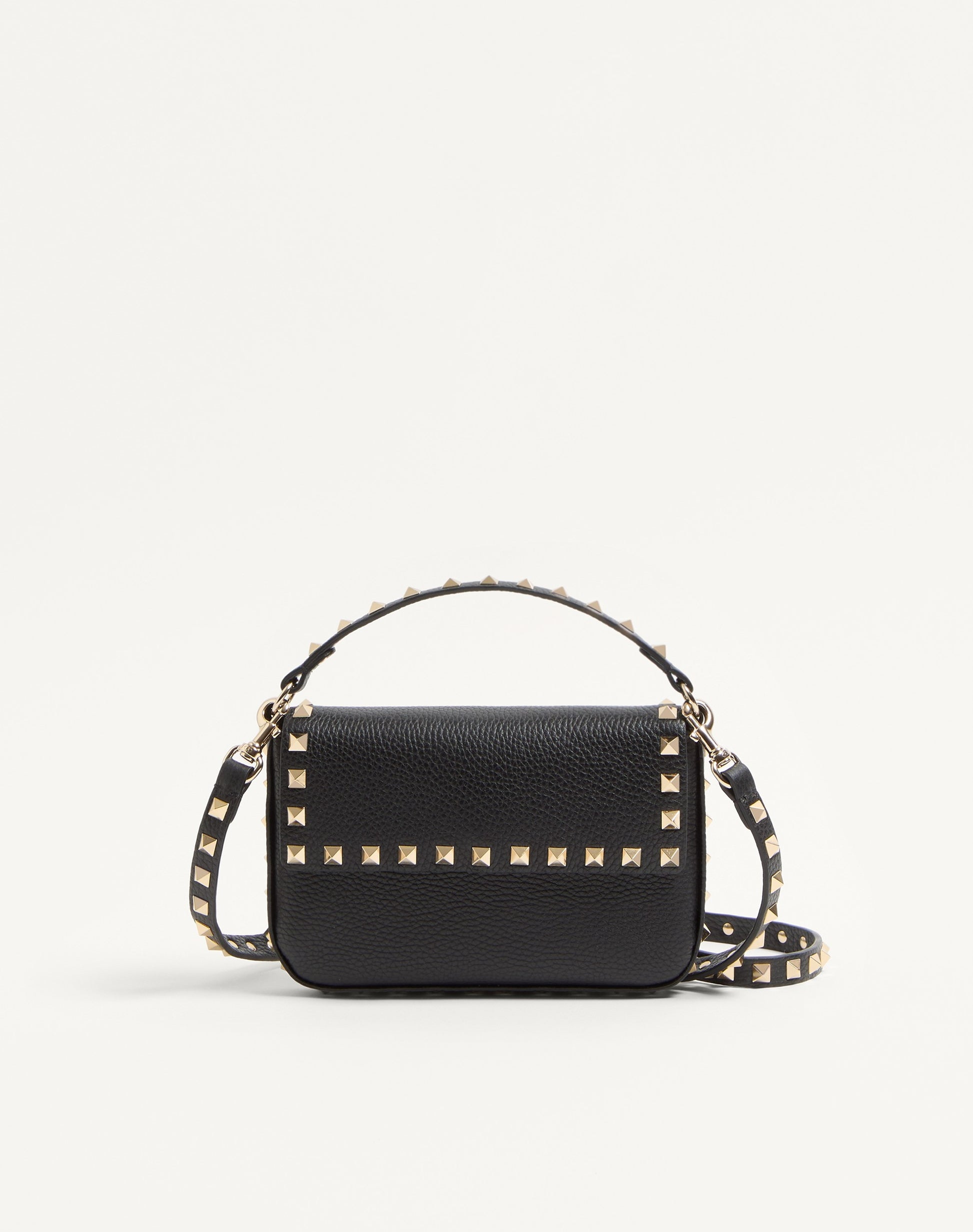 Rockstud Grainy Calfskin Pouch