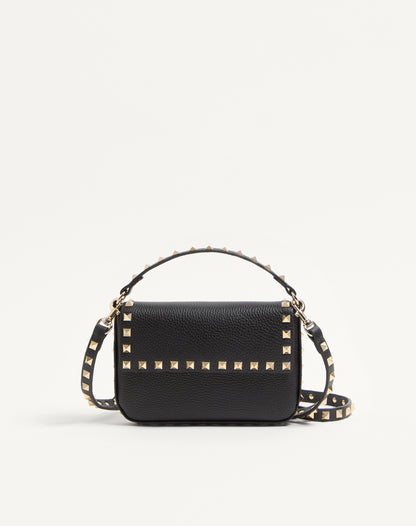 Rockstud Grainy Calfskin Pouch