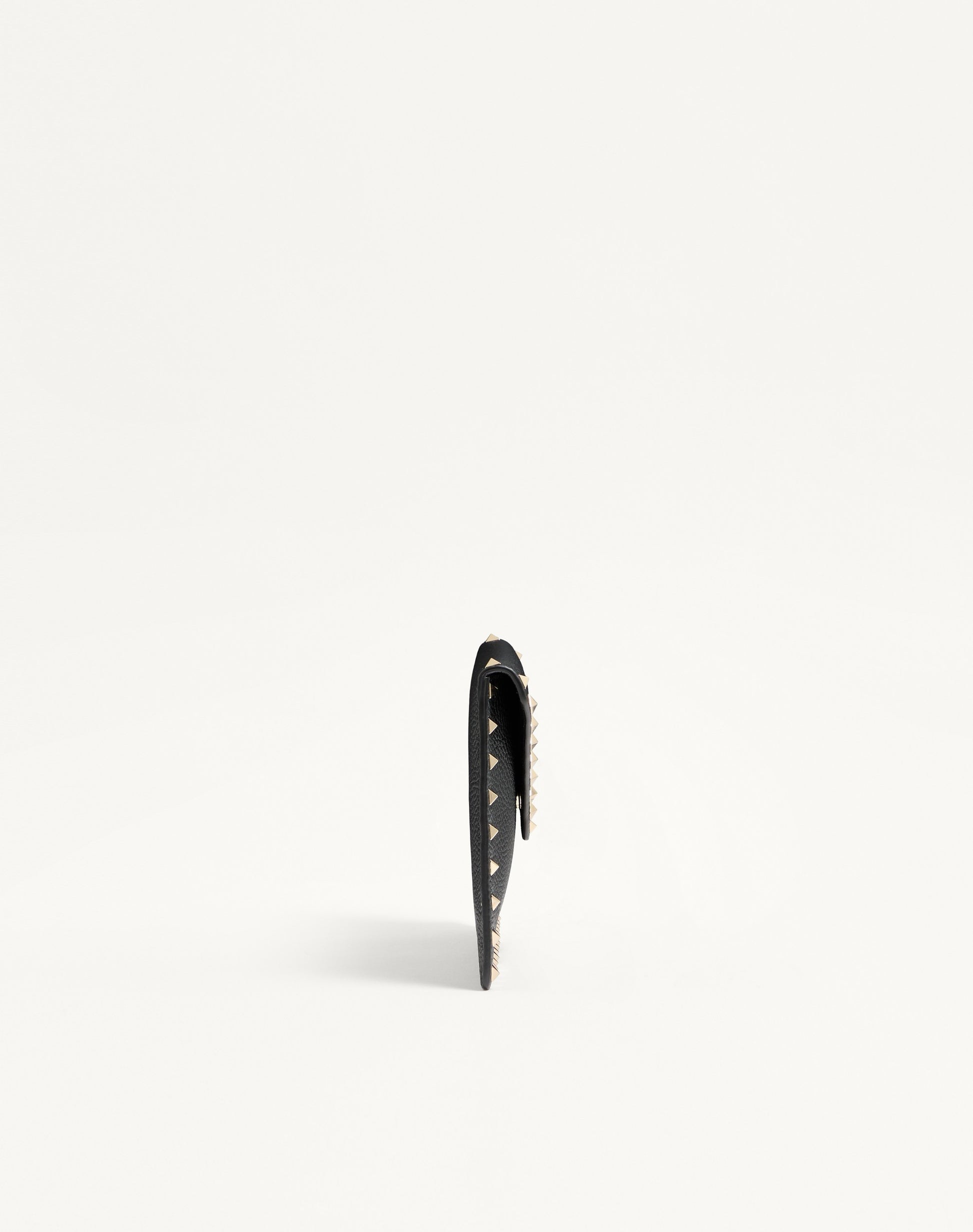 Rockstud Grainy Calfskin Pouch