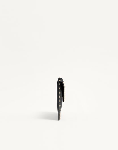 Rockstud Grainy Calfskin Pouch
