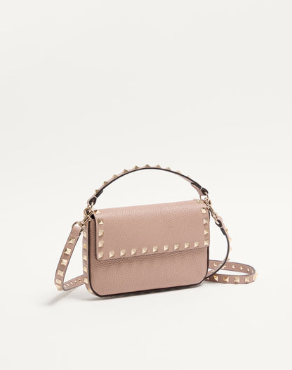 Rockstud Grainy Calfskin Pouch