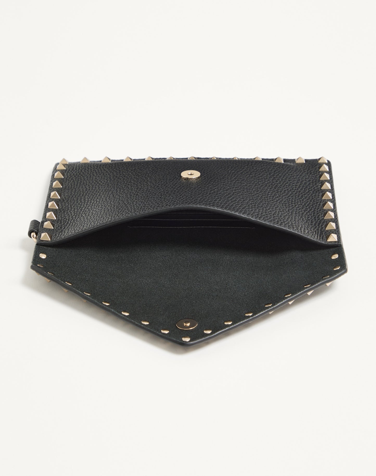 Rockstud Grainy Calfskin Pouch
