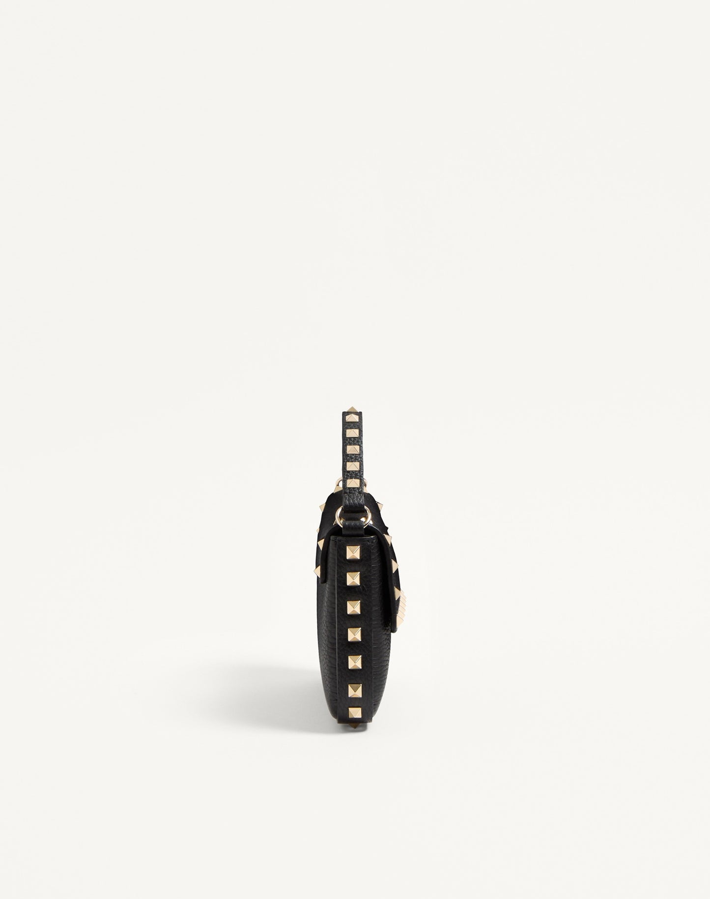 Rockstud Grainy Calfskin Pouch