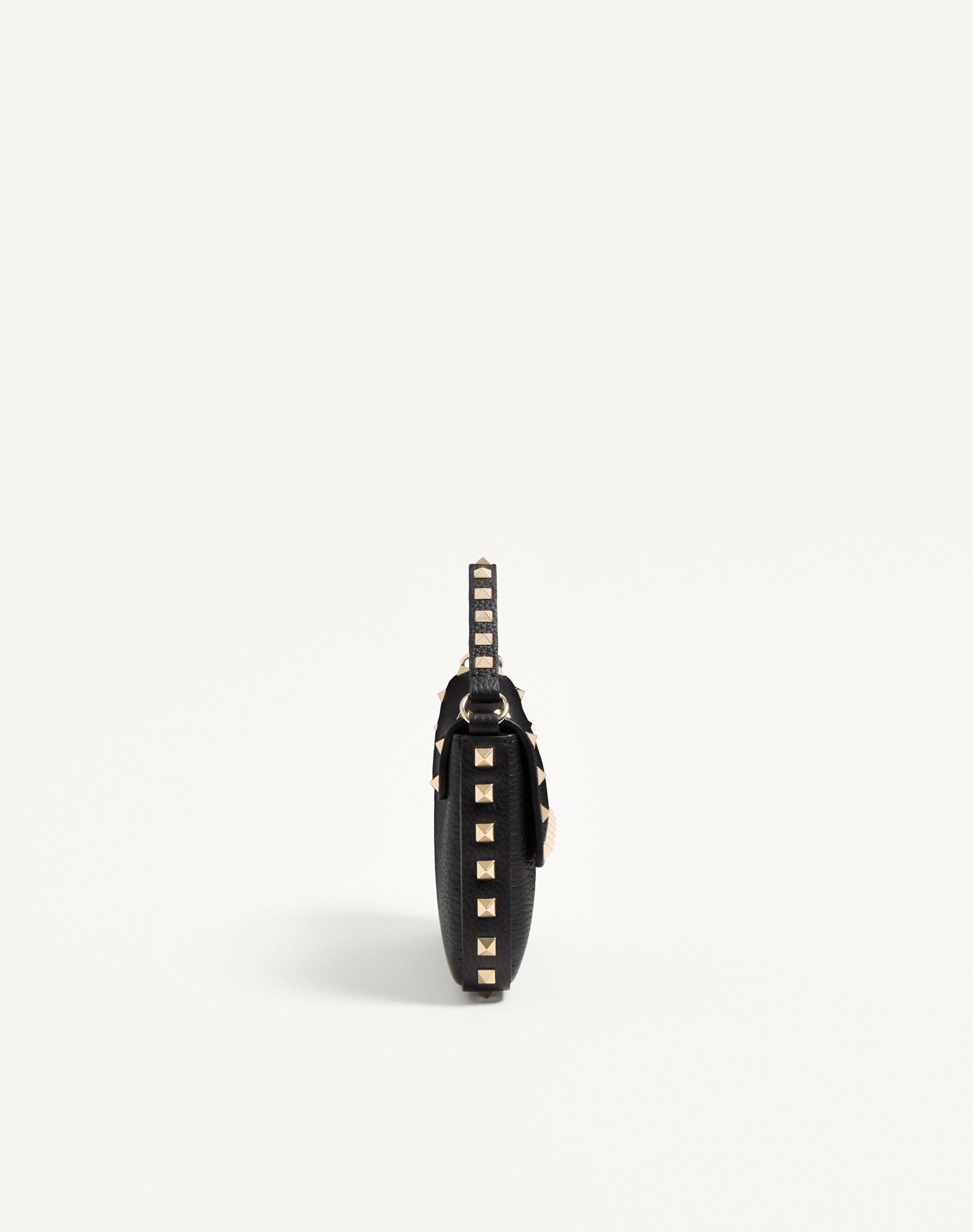 Rockstud Grainy Calfskin Pouch