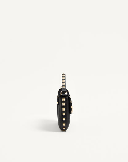 Rockstud Grainy Calfskin Pouch