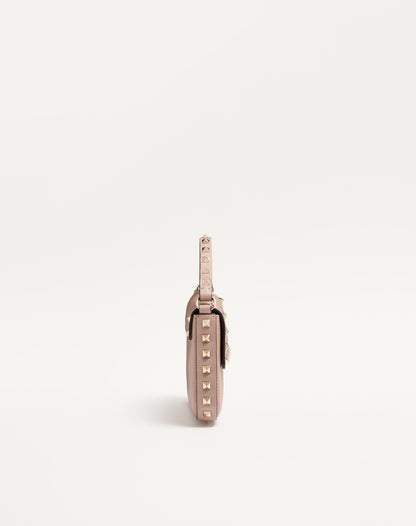Rockstud Grainy Calfskin Pouch