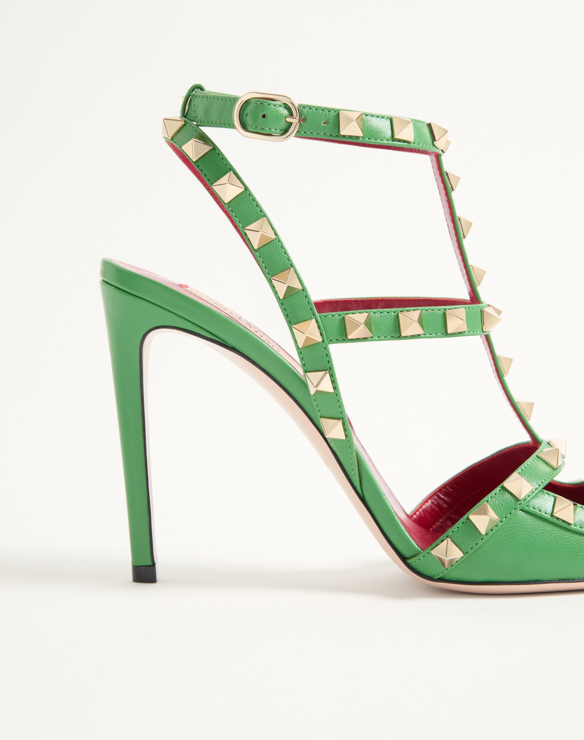 Rockstud Kidskin Pumps 100mm