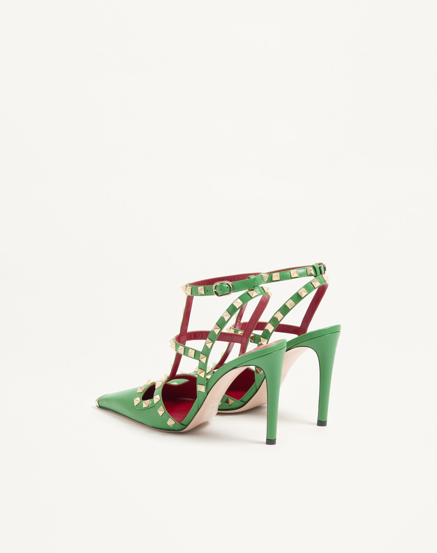 Rockstud Kidskin Pumps 100mm