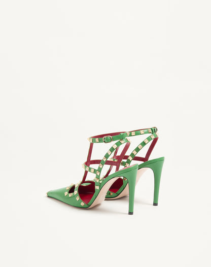 Rockstud Kidskin Pumps 100mm