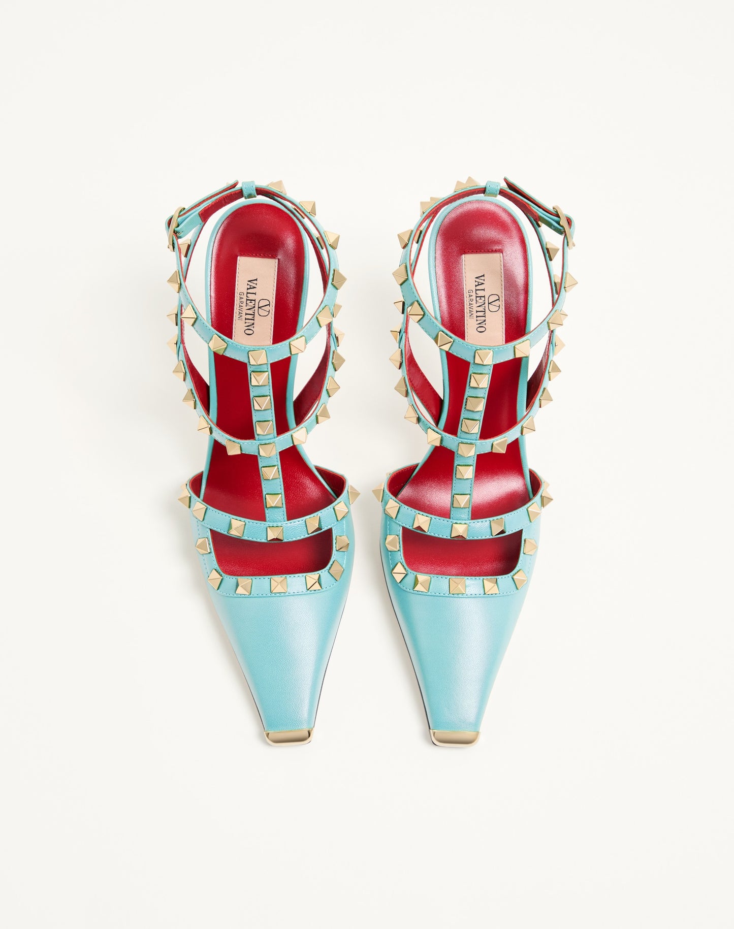 Rockstud Kidskin Pumps 100mm