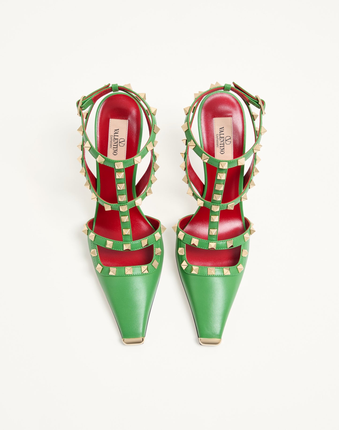 Rockstud Kidskin Pumps 100mm