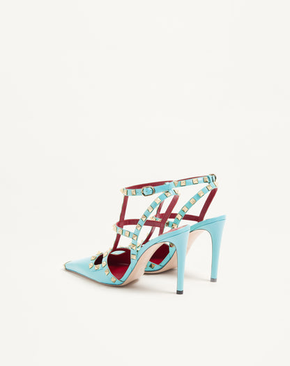 Rockstud Kidskin Pumps 100mm