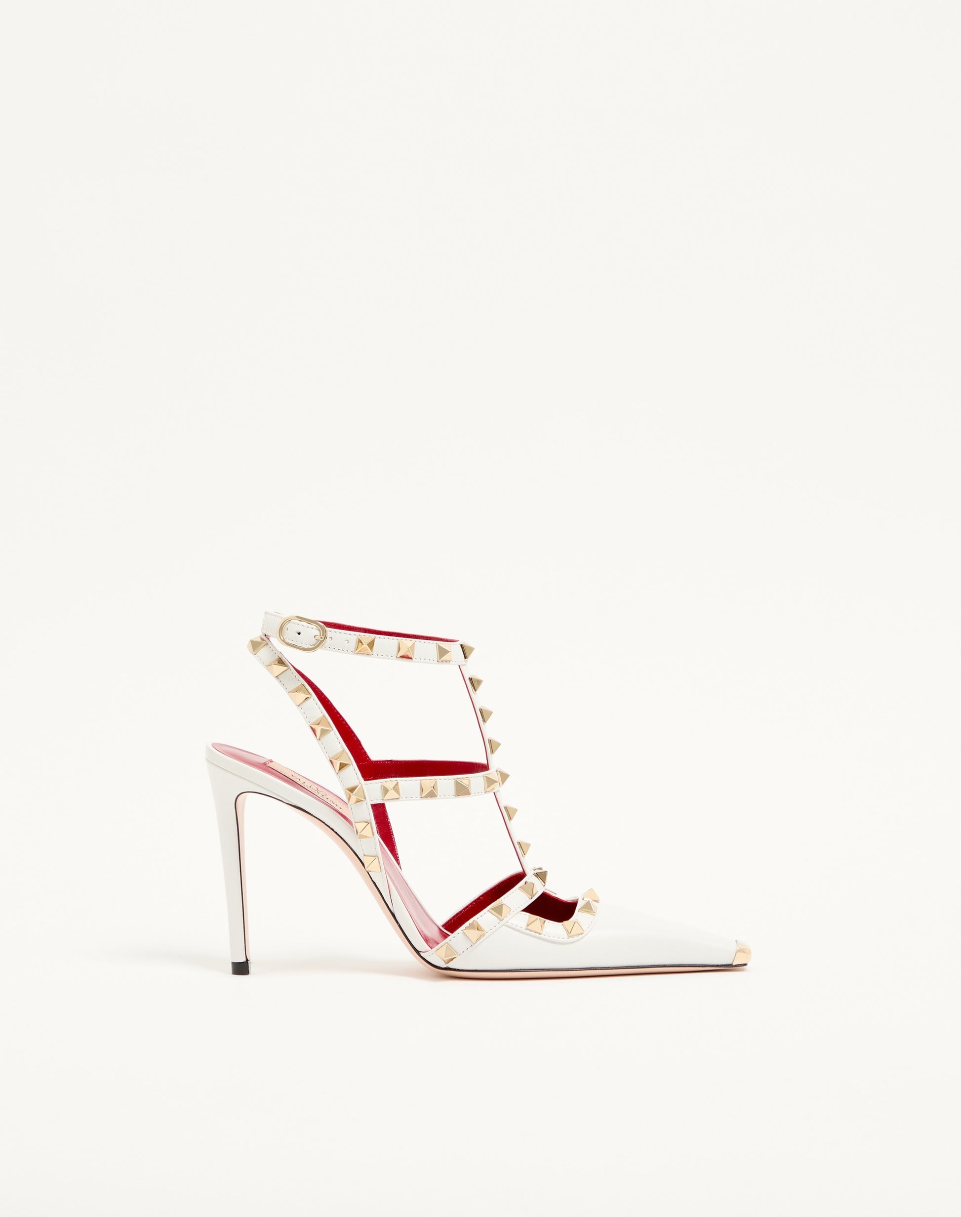 Rockstud Kidskin Pumps 100mm