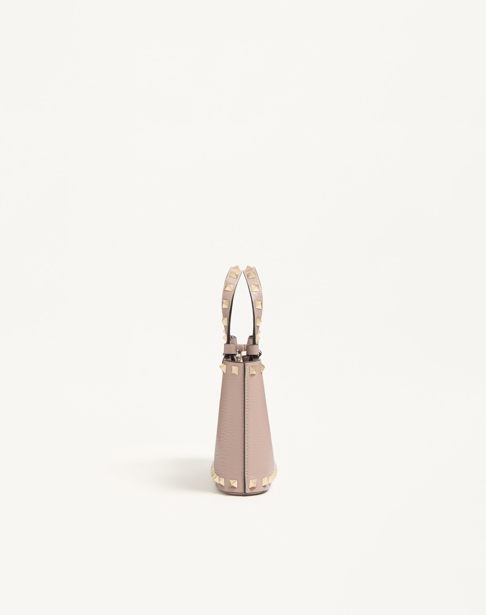 Rockstud Mini Shopping Bag In Grainy Calfskin