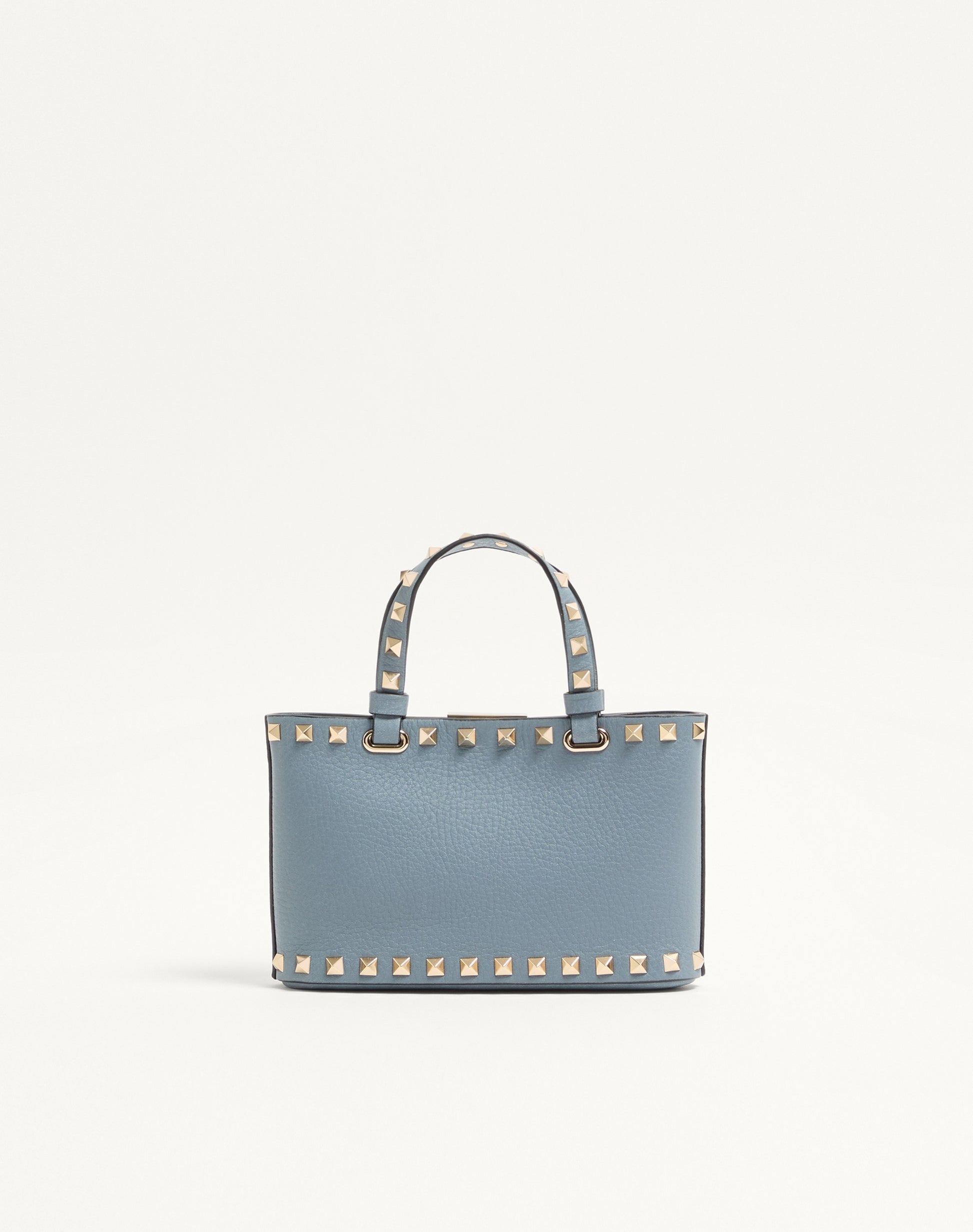 Rockstud Mini Shopping Bag In Grainy Calfskin